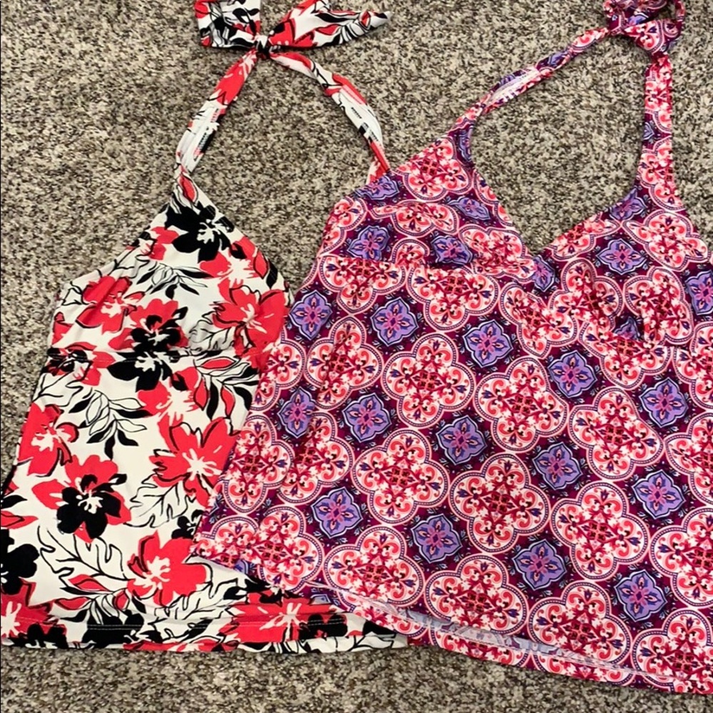 Patterned Swim Tops